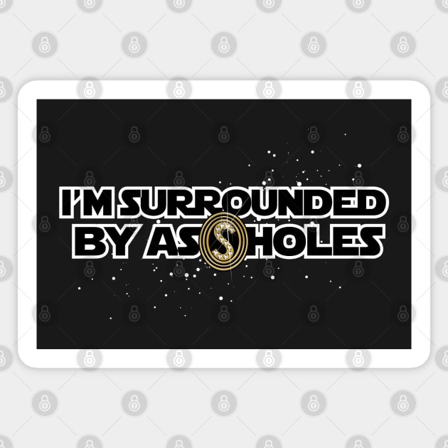 Surrounded Sticker by boltfromtheblue